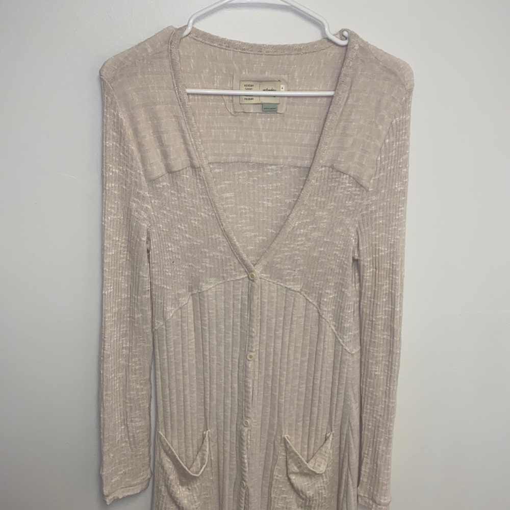 Saturday Sunday anthropology long cardigan sweater